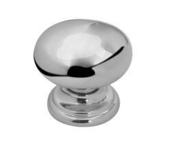 Mushroom Shaped Cupboard Knob (25mm, 30mm OR 35mm), Polished Chrome