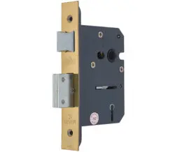 3 Lever Architectural Sash Lock (64mm OR 76mm), PVD Stainless Brass