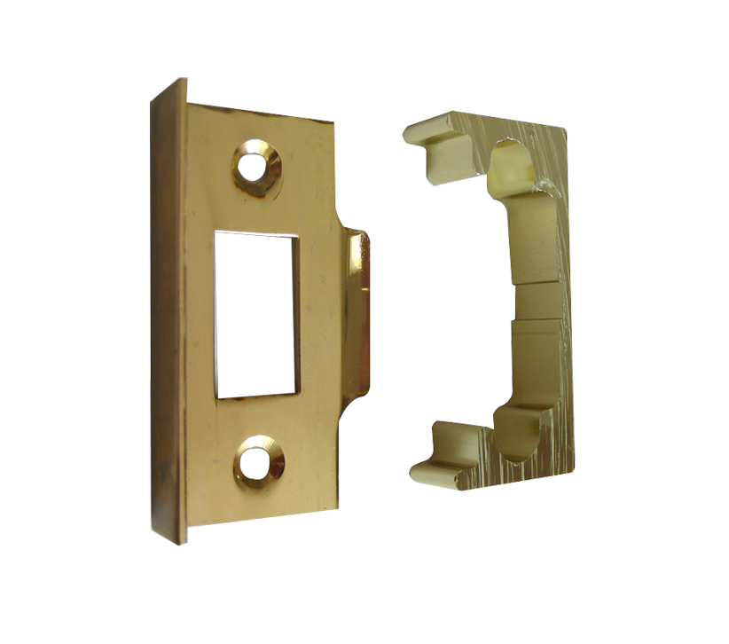 Frelan Hardware Rebate Set For Standard Tubular Latch Jl122, Electro Brass