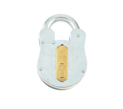 FB11 Fire Brigade Padlock (67mm Width), Grey Galvanised Steel