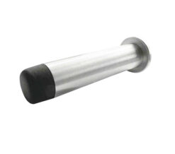 Frelan Hardware Cylinder Wall Mounted Projecting Door Stop (75Mm X 16Mm), Polished Stainless Steel