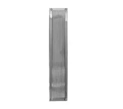 Frelan Hardware Reeded Fingerplate (305Mm X 75Mm), Polished Chrome