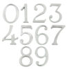 Pin Fix Numerals (0-9), Satin Chrome