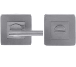 Frelan Hardware Square Easy Bathroom Turn & Release (52Mm X 7Mm), Satin Stainless Steel