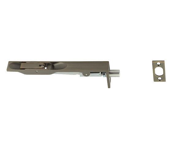 Frelan Hardware Square Lever Action Flush Bolt (150mm OR 203mm), Antique Brass - JSS50AB