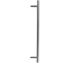 Cranked Pull Handle (600mm, 1200mm OR 1800mm Length), Satin Stainless Steel