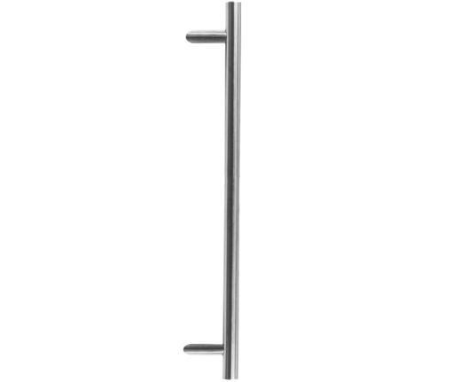 Cranked Pull Handle (600mm, 1200mm OR 1800mm Length), Satin Stainless Steel