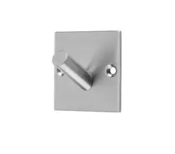 Frelan Hardware Square Single Robe Hook, Satin Stainless Steel