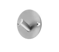 Frelan Hardware Round Single Robe Hook, Satin Stainless Steel