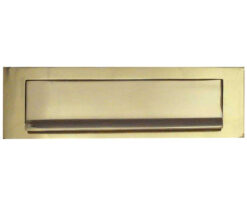 Frelan Hardware Gravity Letterplate (254Mm X 76Mm), Polished Brass