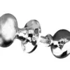 Mushroom Rim Door Knob Polished Chrome