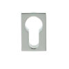 Minimal Rectangular Flush Euro Profile Escutcheon (25mm x 40mm), Polished Chrome