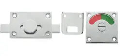 Bathroom Indicator Bolts, Polished Chrome, Satin Chrome Or Polished Brass