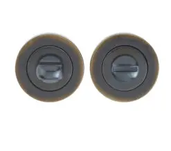 Bathroom Turn & Release (50mm x 10mm), Antique Brass