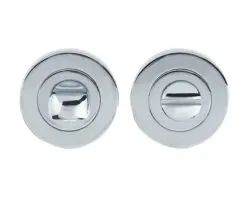Frelan Hardware Bathroom Turn & Release (50Mm X 10Mm), Polished Chrome