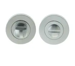 Frelan Hardware Bathroom Turn & Release (50Mm X 10Mm), Satin Chrome