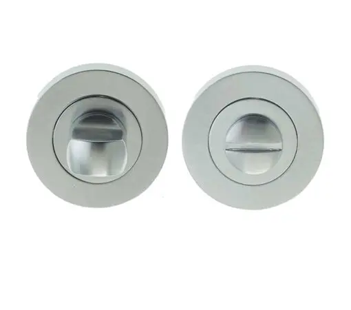 Frelan Hardware Bathroom Turn & Release (50Mm X 10Mm), Satin Chrome