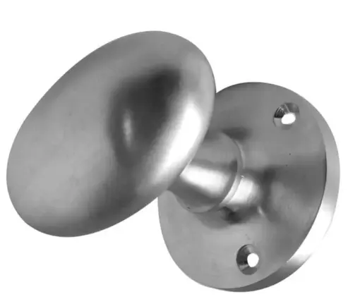 Oval Mortice Door Knob Satin Chrome