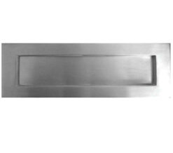 Sprung Letterplate (Various Sizes), Satin Chrome