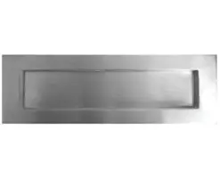 Sprung Letterplate (Various Sizes), Satin Chrome