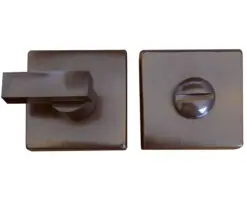Frelan Hardware Square Bathroom Turn & Release (50Mm X 10Mm), Dark Bronze