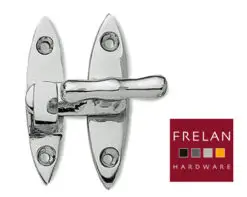 T Handle Window Fasteners (50mm), Polished Chrome Or Polished Brass