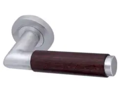 Frelan Hardware Reguitti Cuba Dark Wood Door Handles On Round Rose)