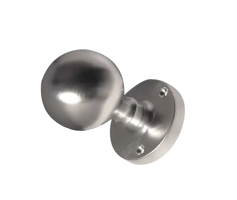 Ball Shape Mortice Door Knob Satin Chrome