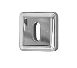 Standard Profile Square Escutcheon, Polished Chrome