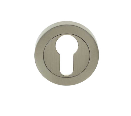 Frelan Hardware Euro Profile Escutcheon, Satin Nickel
