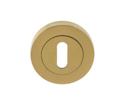 Frelan Hardware Standard Profile Escutcheon, Satin Brass