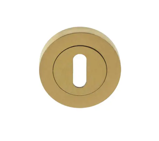 Frelan Hardware Standard Profile Escutcheon, Satin Brass