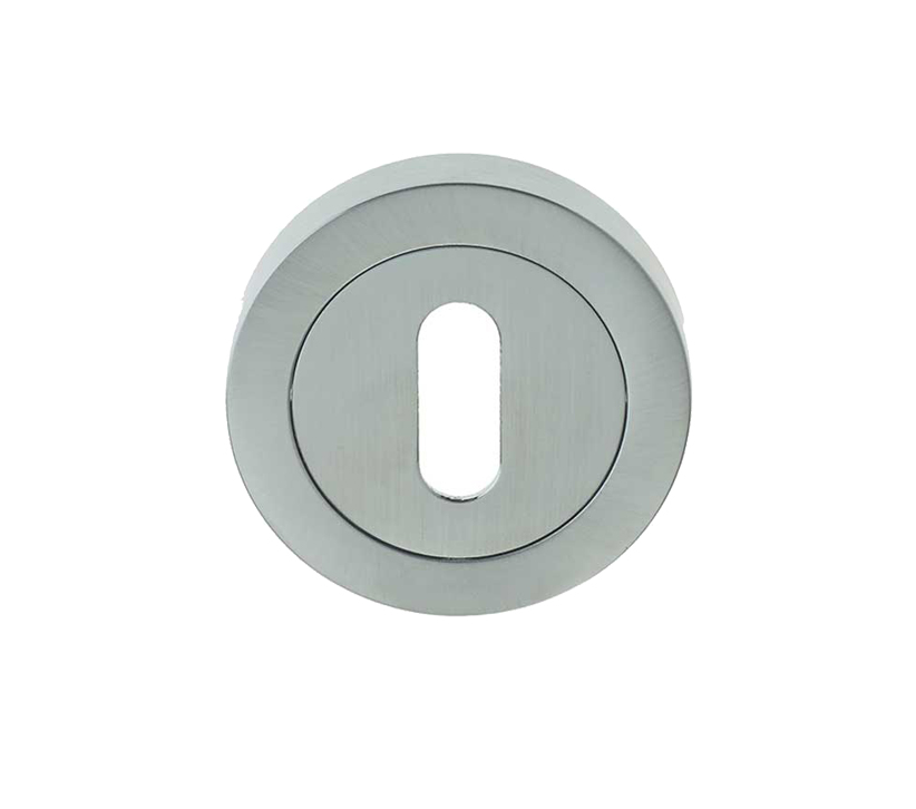 Frelan Hardware Standard Profile Escutcheon, Satin Chrome