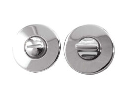 Round Bathroom Turn & Release (50mm x 7mm), Polished Chrome