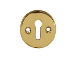 Frelan Hardware Standard Profile Escutcheon (40Mm Diameter), Polished Brass