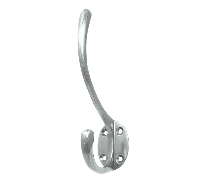 Frelan Hardware Hat & Coat Hook (142Mm X 64Mm), Polished Chrome