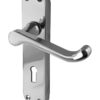 Abbey Polished Or Satin Chrome Door Handles