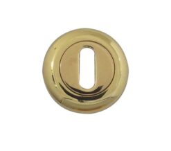 Frelan Hardware Standard Profile Bevelled Escutcheon, Polished Brass