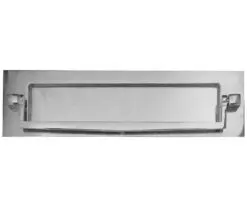 Frelan Hardware Letterplate With Postal Knocker (250Mm X 76Mm), Polished Chrome