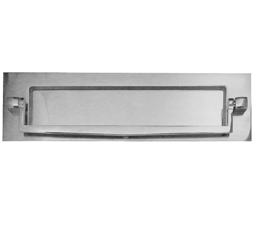 Frelan Hardware Letterplate With Postal Knocker (250Mm X 76Mm), Polished Chrome