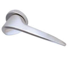 Paja Spiral Door Handles On Round Rose