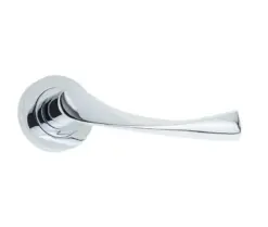 Comet Door Handle On Rose Polished Chrome