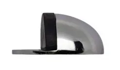 Shielded Door Stops, Polished Chrome, Satin Chrome, Satin Nickel Or Polished Brass