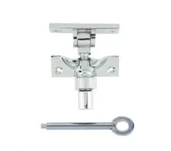 Frelan Hardware Lockable Brighton Sash Window Fastener, Polished Chrome