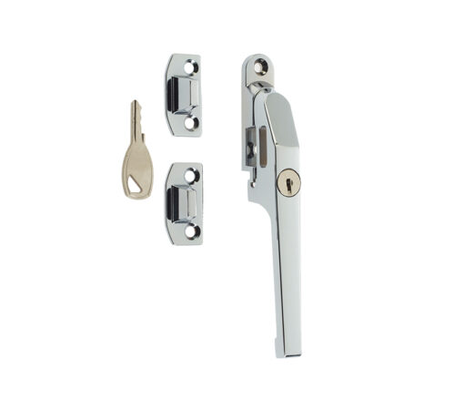 Frelan Hardware Lockable Window Fastener (124Mm), Polished Chrome