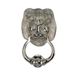 Heritage Brass Lion Head Door Knocker, Polish