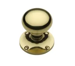 Heritage Brass Kensington Mortice Door Knobs, Polished Brass - (Sold In Pairs)