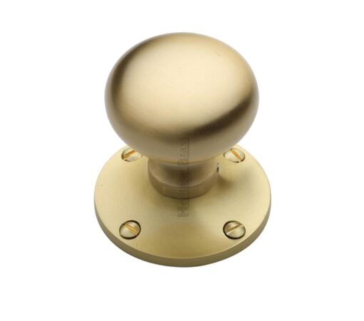 Heritage Brass Kensington Mortice Door Knobs, Satin Brass (Sold In Pairs)