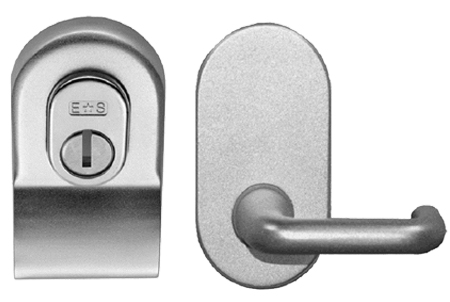 Eurospec Euro Security Cylinder Pull With Mini Lever, Polished Chrome Or Satin Chrome