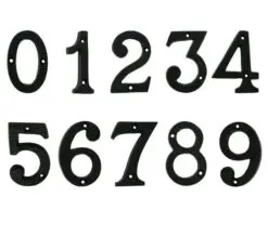 Door Numbers (0-9) - Black Antique Finish